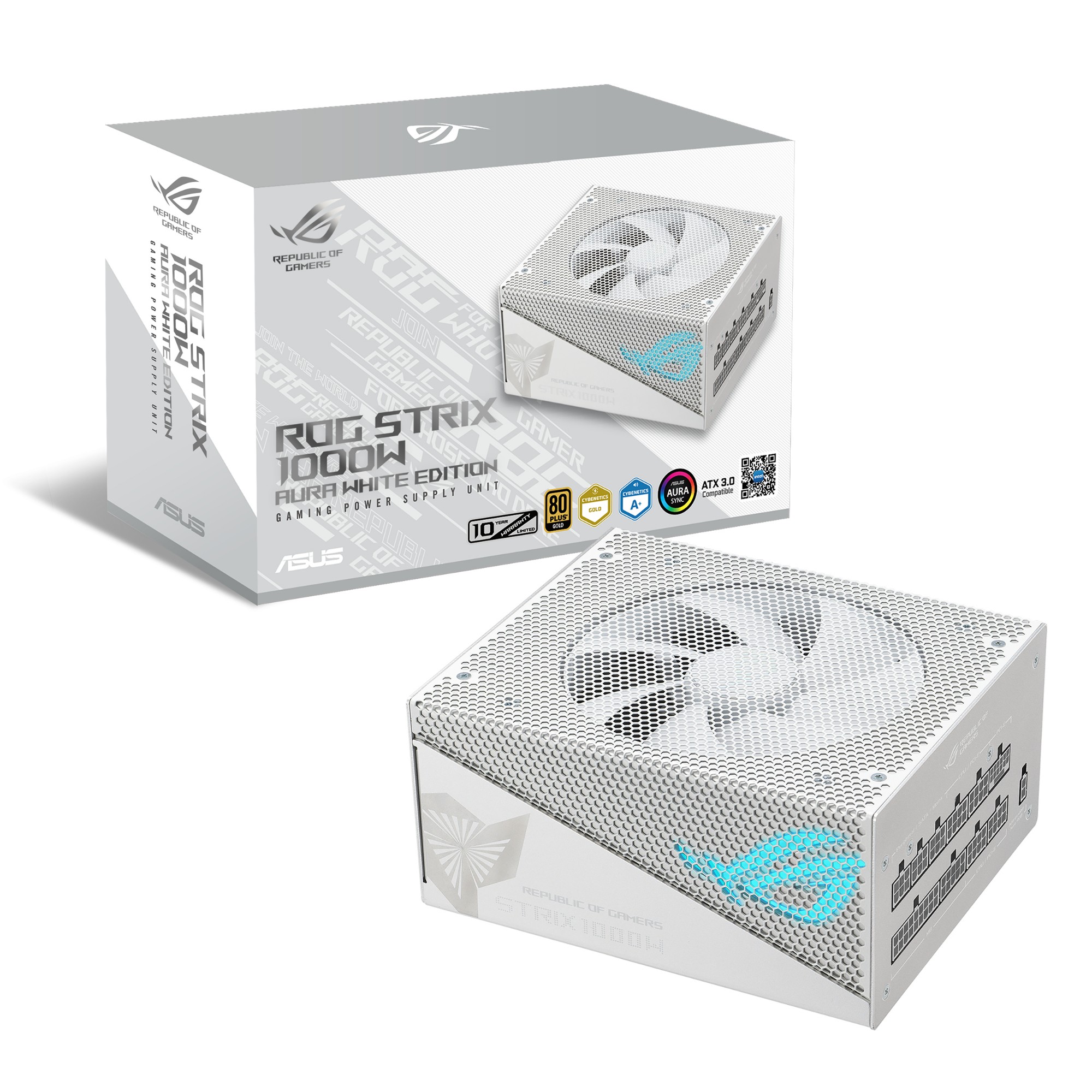 ROG-STRIX-1000G-AURA-WHITE-GAMING - ASUS