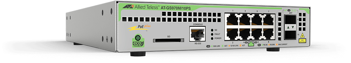 AT-GS970M/10PS-R-10 - Allied Telesis