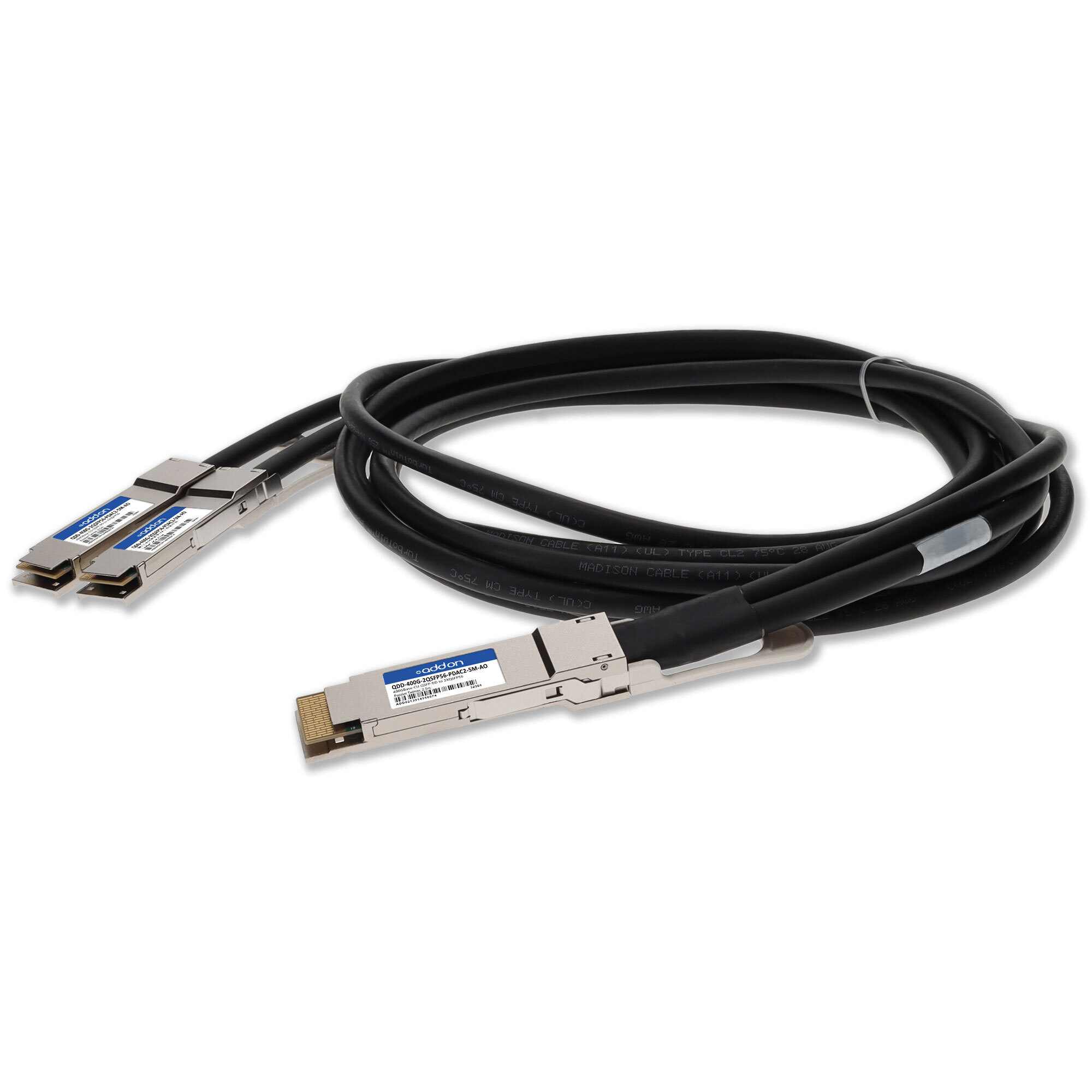 QDD-400G-2QSFP56-PDAC2-5M-AO - AddOn Networks