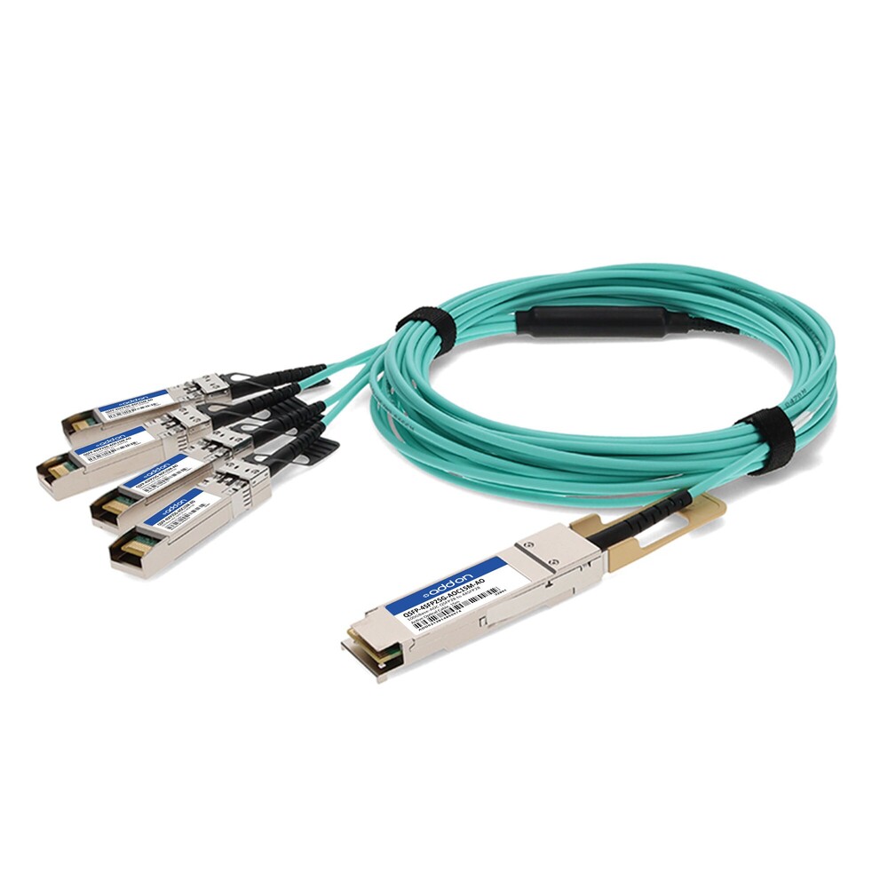 QSFP-4SFP25G-AOC15M-AO - AddOn Networks